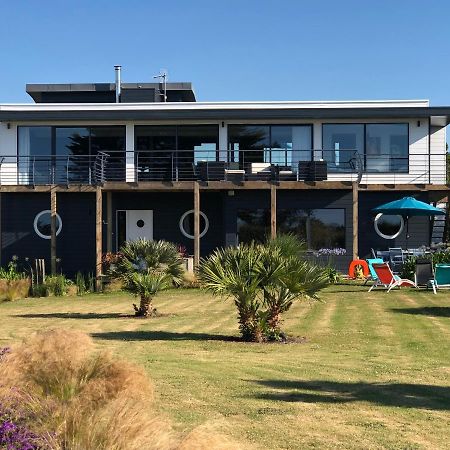 La Maison Bateau Au Bord De Mer Guissény Exteriör bild